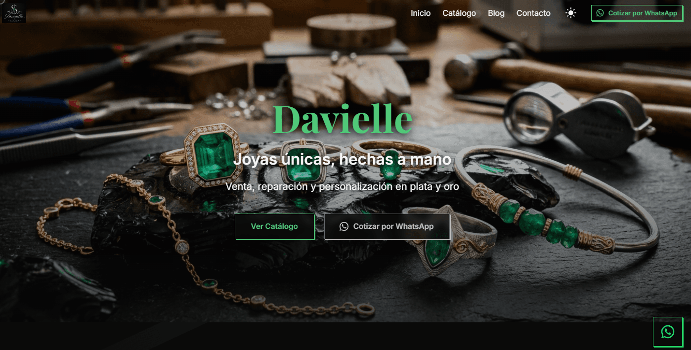 Davielle Orfebres — E-commerce de Joyería Artesanal